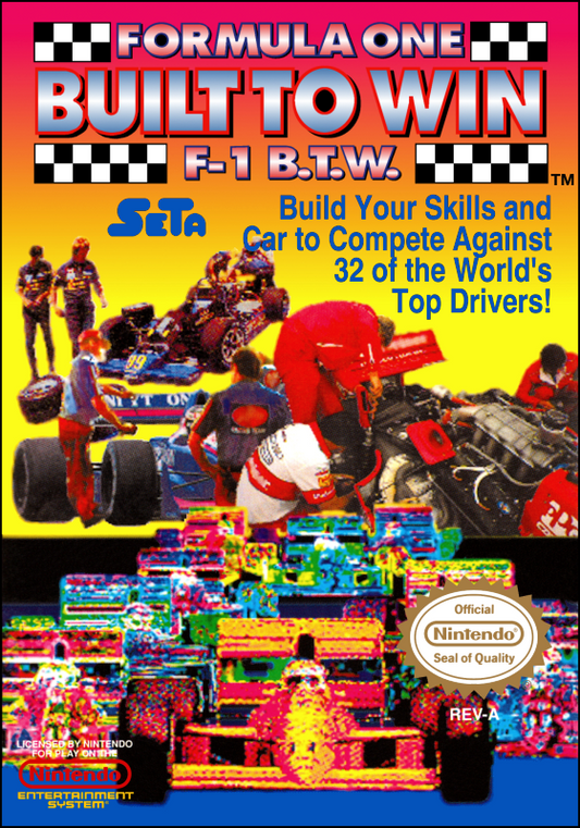 Formula One Built To Win (Usa) Nes Print Poster