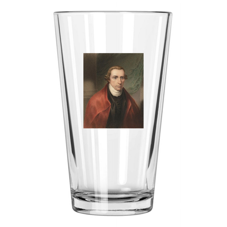 Founding Father Patrick Henry 1St Governor Of Virginia 1 Pint Beer Glass