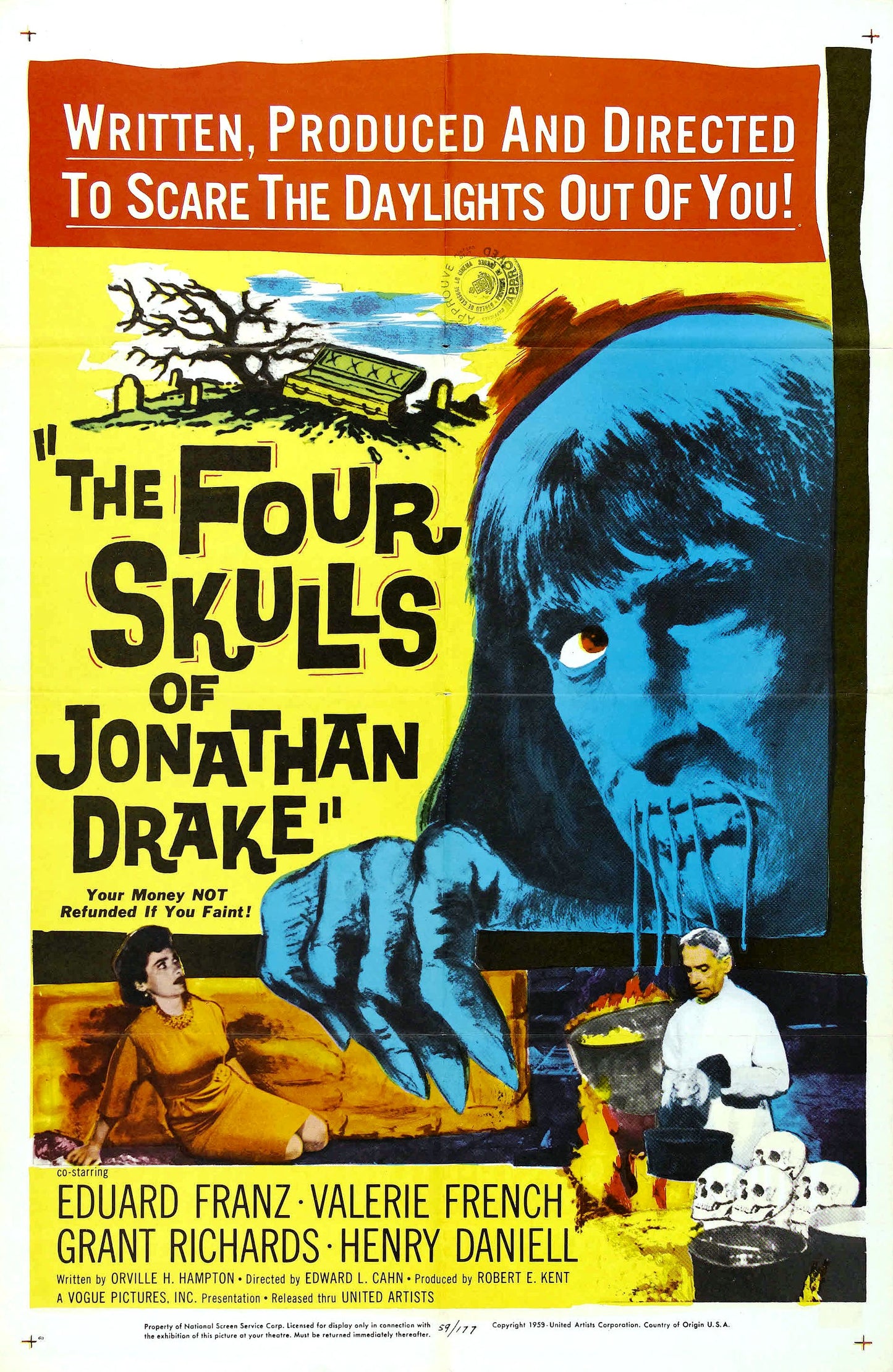 Four Skulls Of Jonathan Drake 01 Movie Magnet