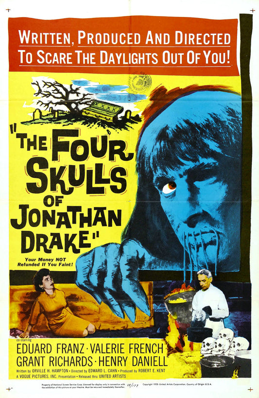 Four Skulls Of Jonathan Drake 01 Movie Magnet