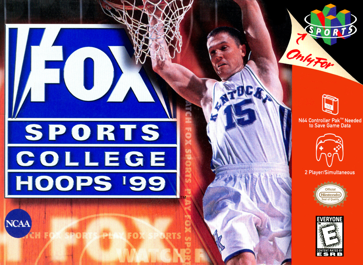 Fox Sports College Hoops 99 N64 Print Poster
