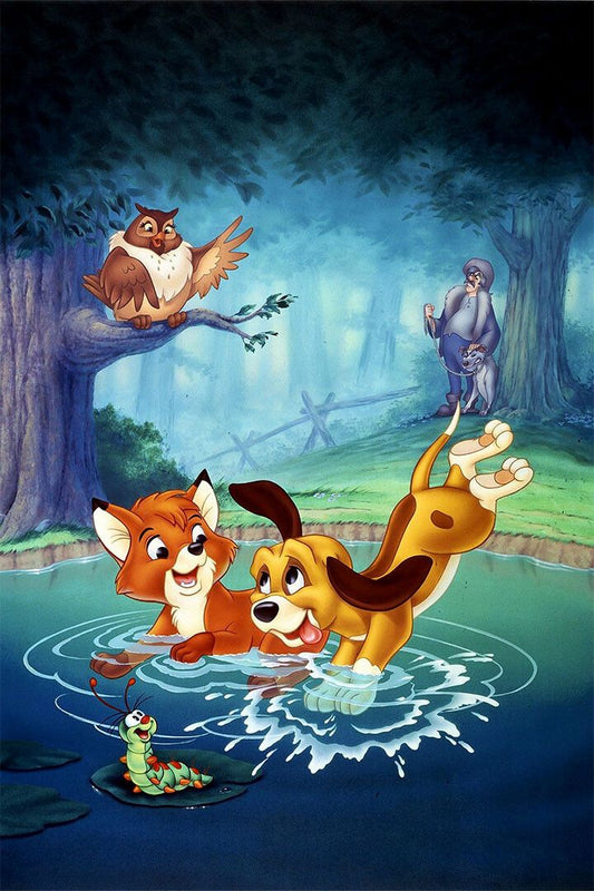 Fox And The Hound Movie Animation Kids Room Wall Decor Jigsaw Puzzle