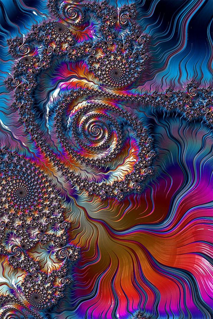 Fractal Circus Psychedelic Painting Print Jigsaw Puzzle