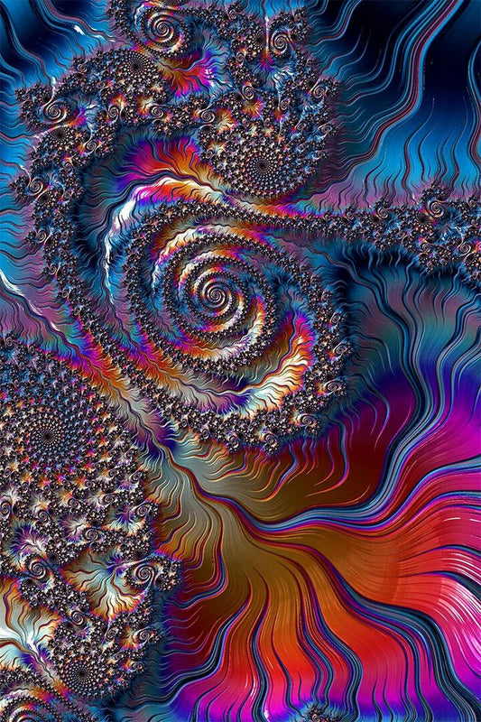 Fractal Circus Psychedelic Painting Print Jigsaw Puzzle
