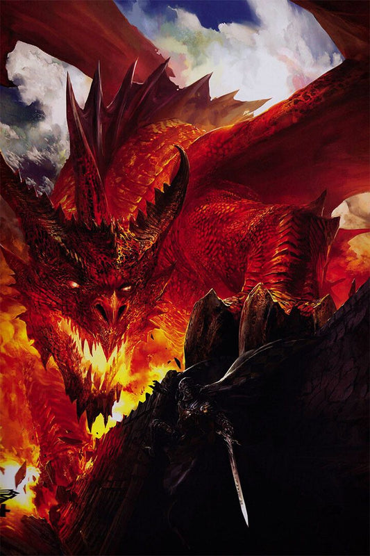 Fractal Fantasy Dragons Artwork Painting Jigsaw Puzzle