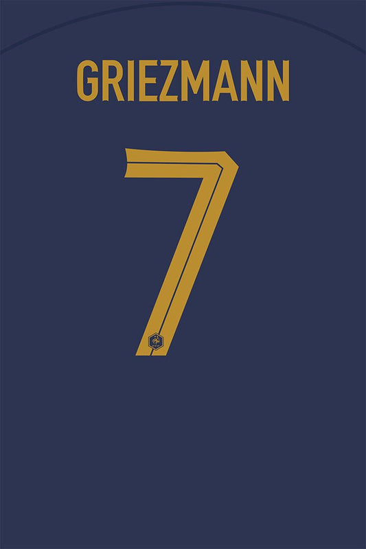 France #7 Antoine Griezmann World Soccer Championship Jigsaw Puzzle