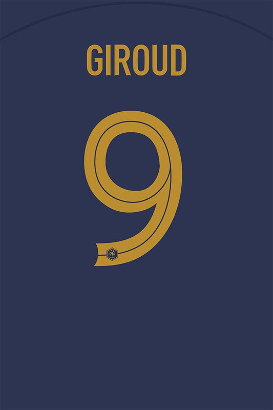 France #9 Olivier Giroud World Soccer Championship Wall Decor Jigsaw Puzzle