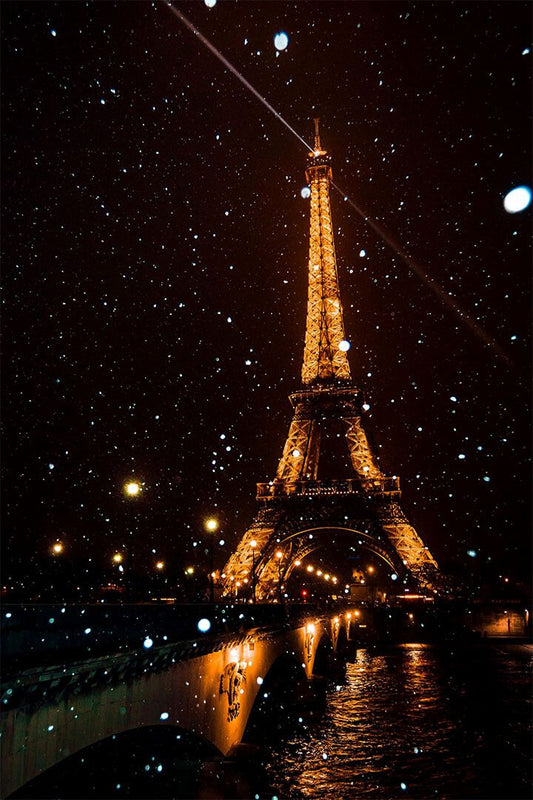 France Paris City Evening Landscape Vintage Jigsaw Puzzle Wall Home Decor Jigsaw Puzzle