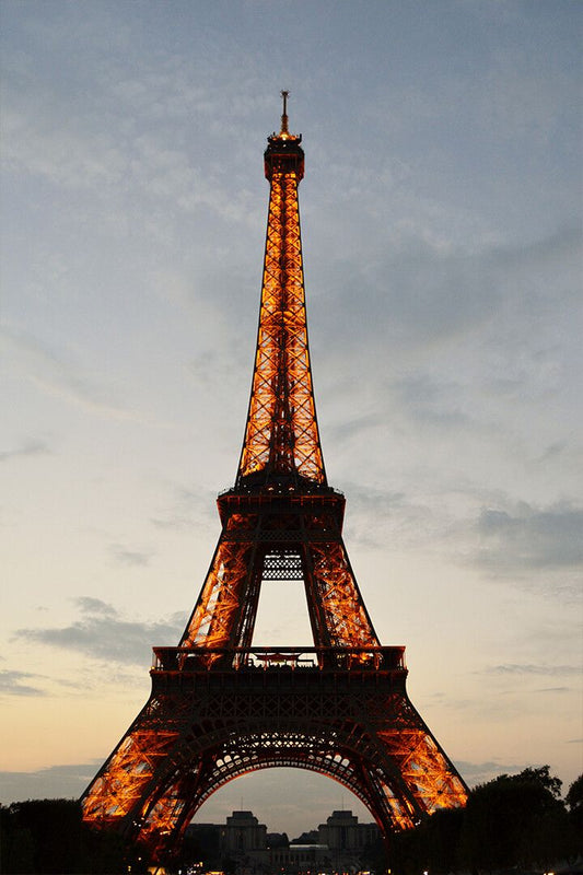 France Paris Eiffel Tower At Evening Art Wall Decor Jigsaw Puzzle