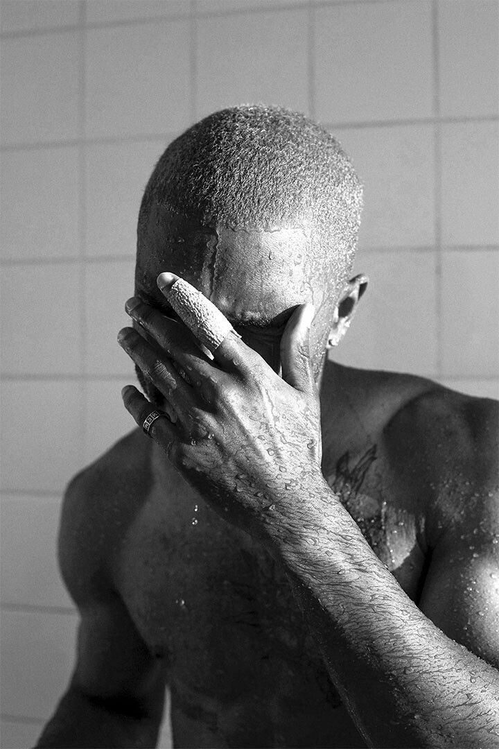 Frank Ocean Blond Hip Hop Music Singer Painting Keychain