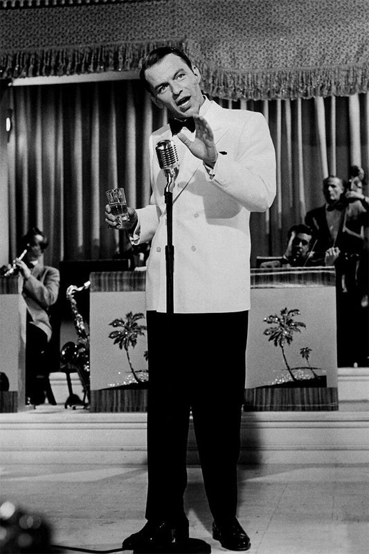 Frank Sinatra At Microphone Actress Jigsaw Puzzle