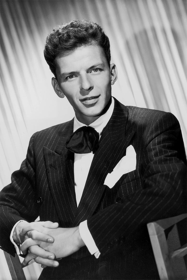 Frank Sinatra Black And White Singer Artist Print Jigsaw Puzzle