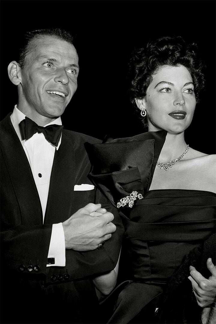 Frank Sinatra Out With Ava Gardner Print Jigsaw Puzzle