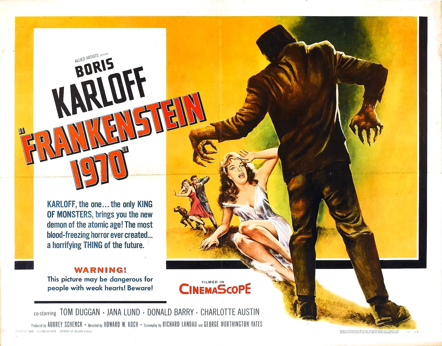 Frankenstein 1970 1958 02 Movie Magnet