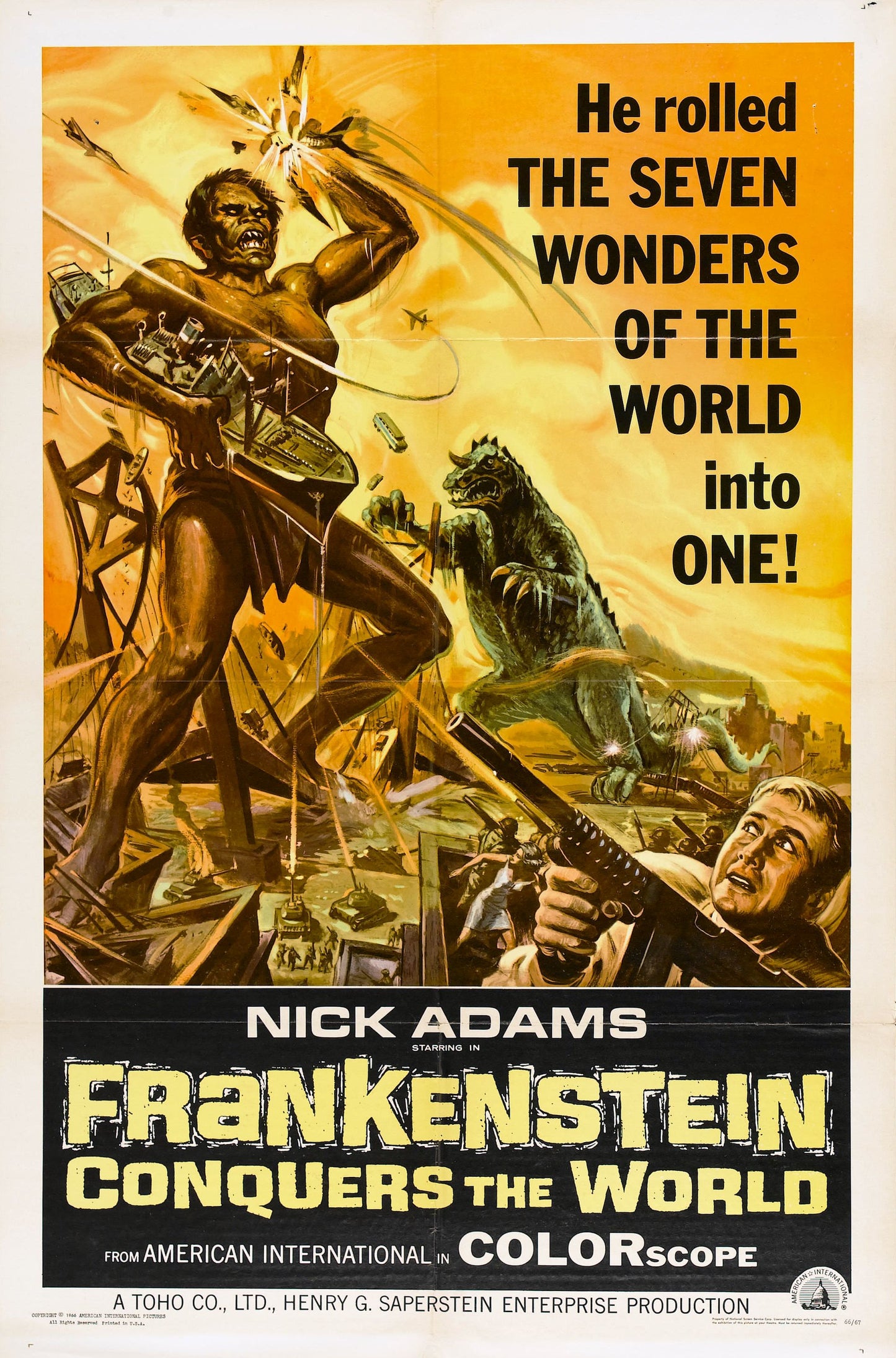 Frankenstein Conquers The World 02 Movie Magnet