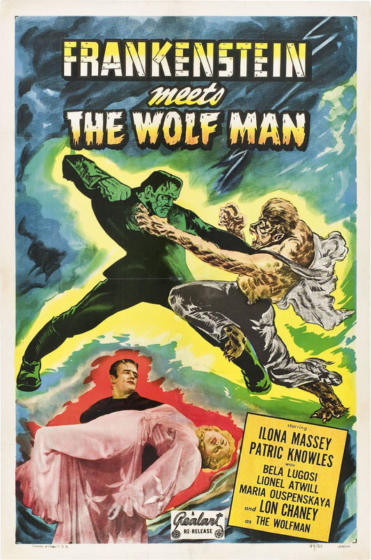 Frankenstein Meets Wolf Man 02 Movie Magnet