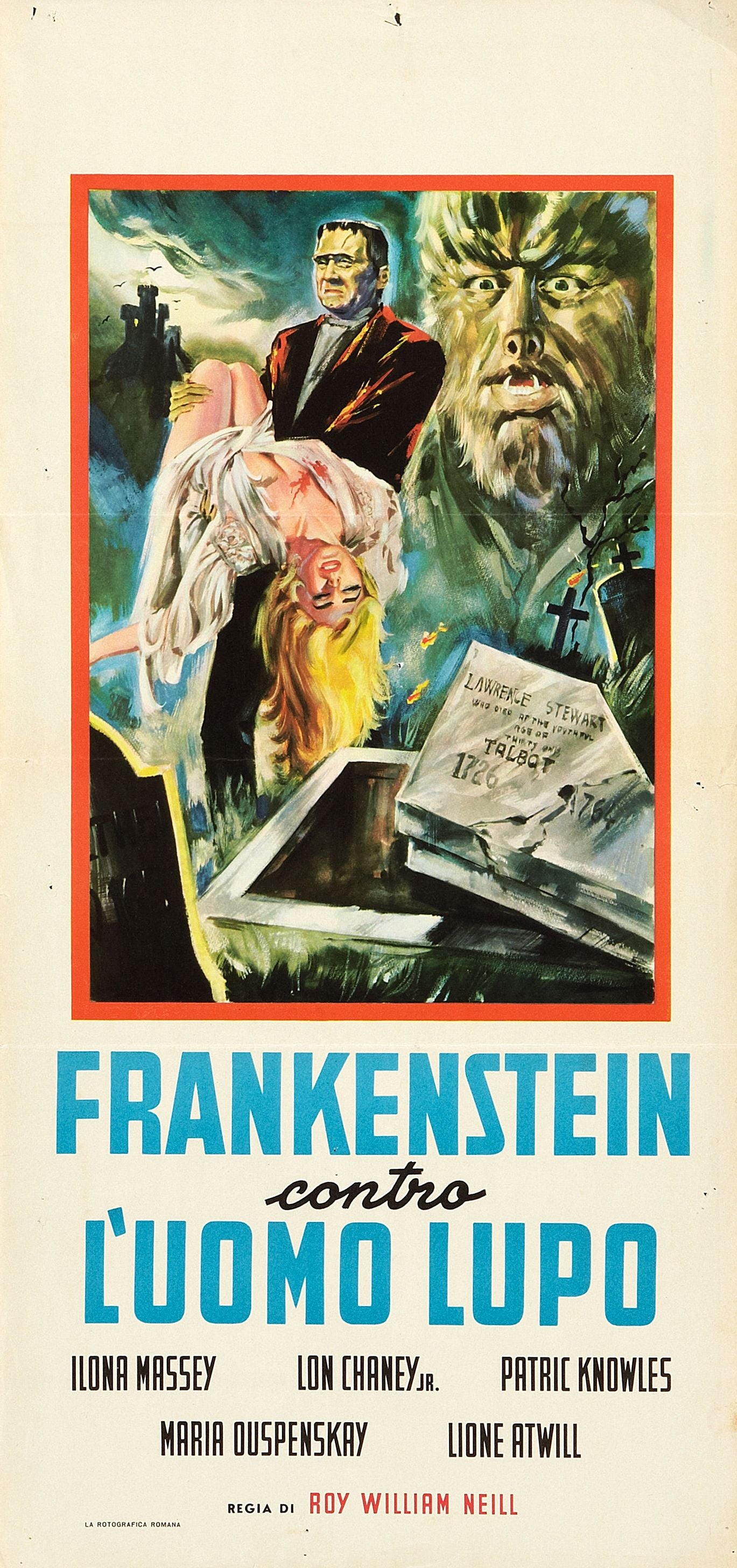 Frankenstein Meets Wolf Man 05 Movie Magnet