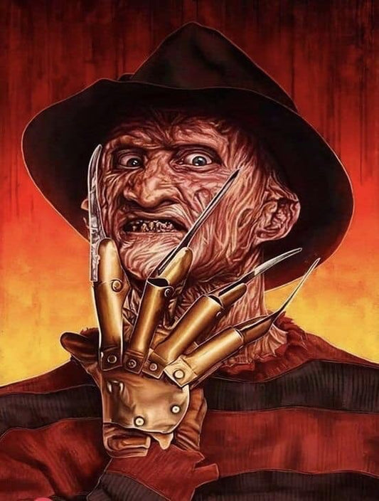 Freddy Krueger Horror Portrait Print Poster