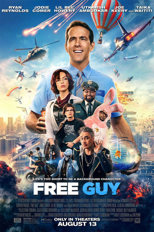 Free Guy Movie Action Comedy Adventure Print Jigsaw Puzzle