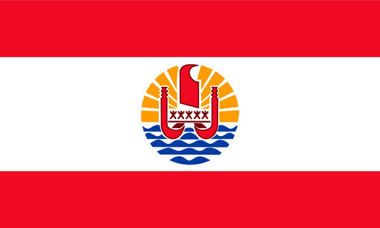 French Polynesia Flag Keychain