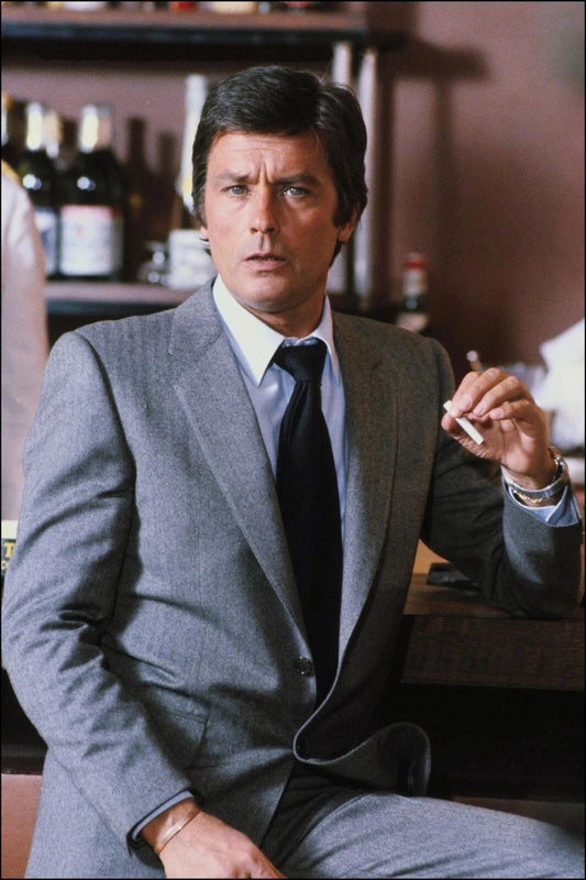 French Actor Alain Delon Iconic Portrait Picture Poster Photo Print