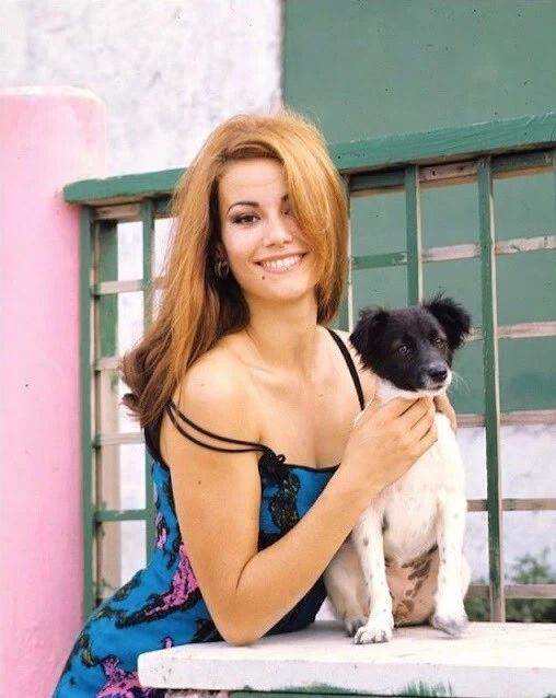 French Actress Claudine Auger Sexy Picture Keychain Keychain Print