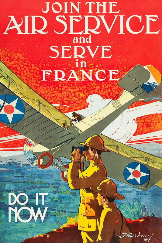 French Air Service World War 1 Vintage Style Jigsaw Puzzle