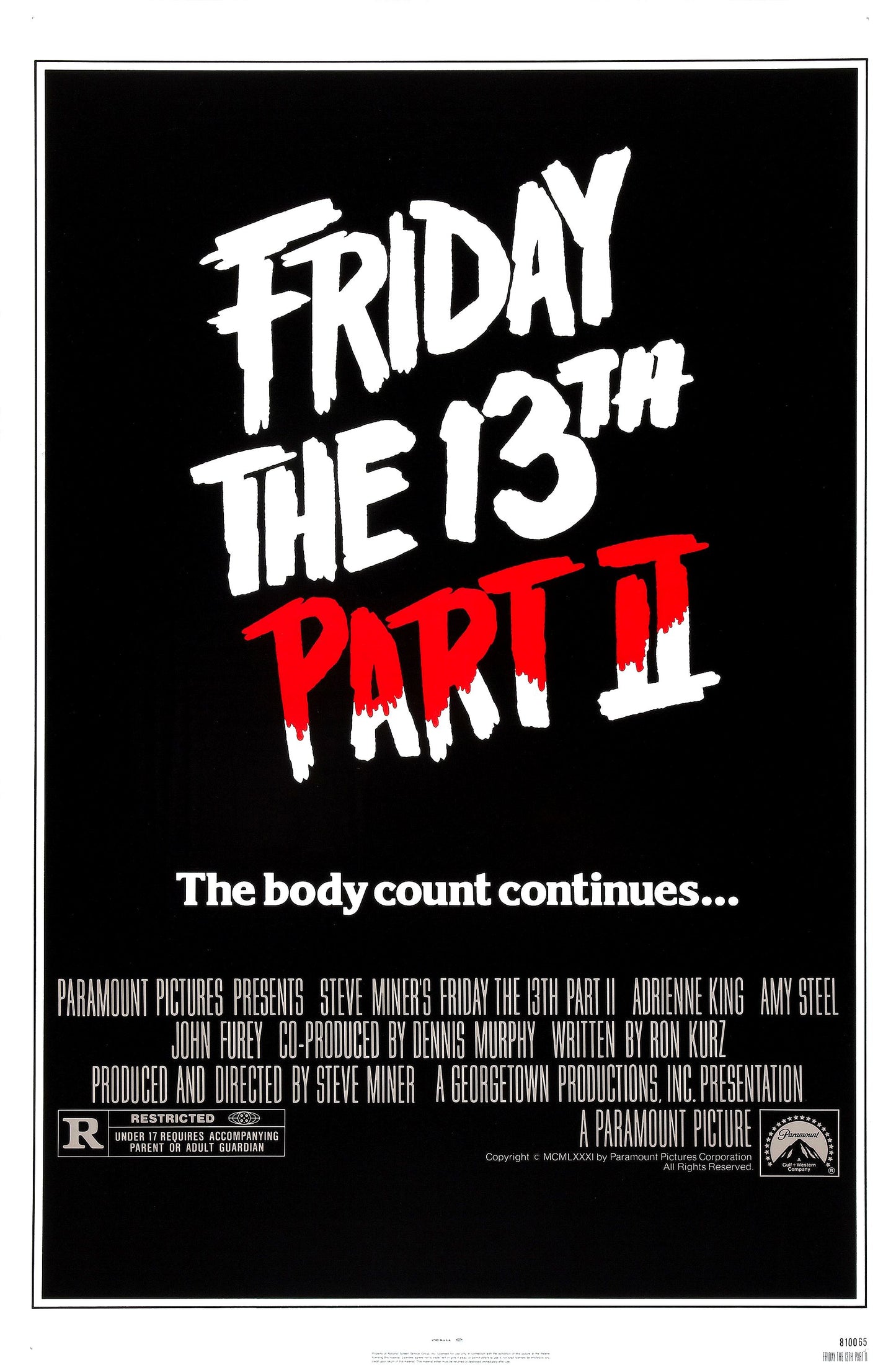 Friday 13Th 2 01 Movie Magnet