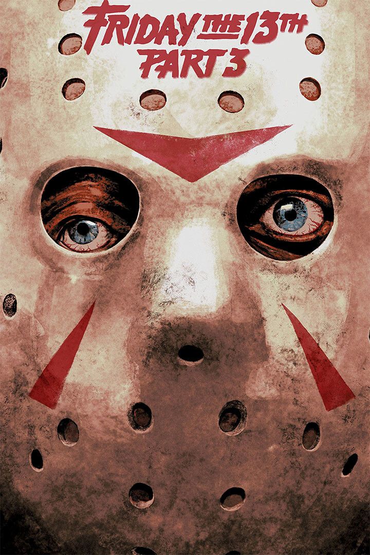 Friday The 13Th Movie Thriller Horror Painting Print Jigsaw Puzzle