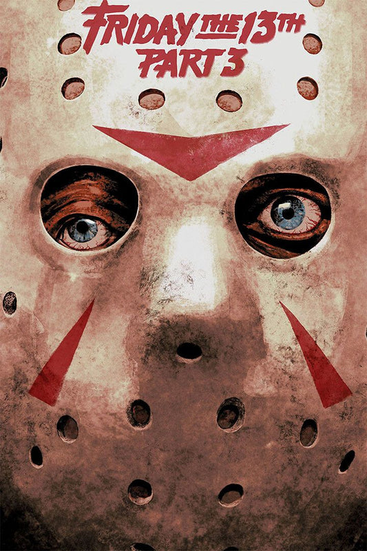 Friday The 13Th Movie Thriller Horror Painting Print Jigsaw Puzzle