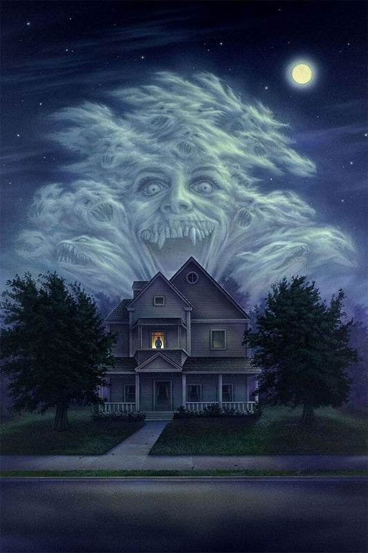 Fright Night Horror Movie Print Painting Jigsaw Puzzle