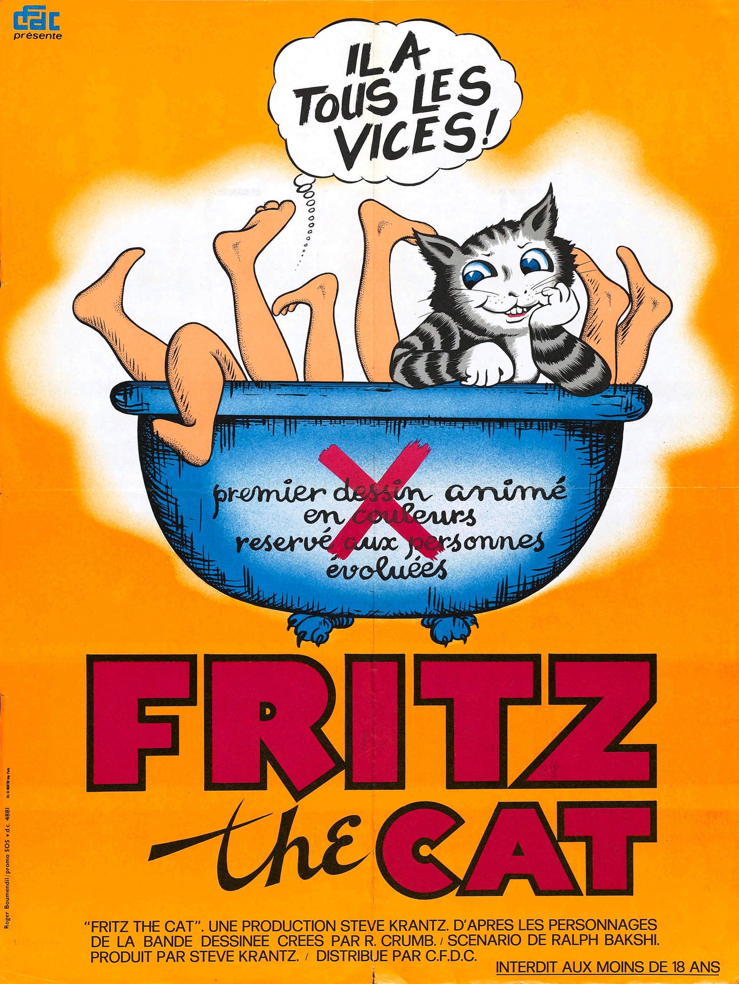 Fritz The Cat 02 Movie Magnet