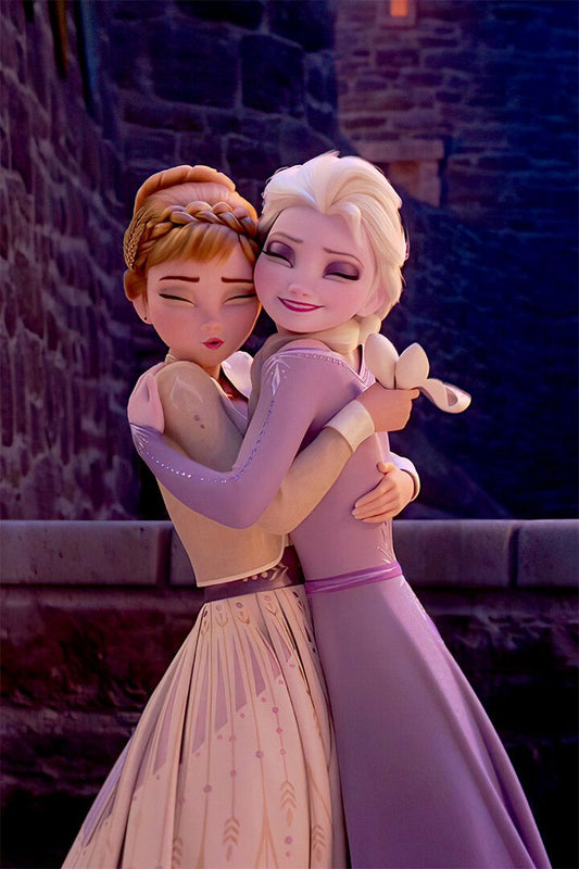 Frosty Movie Characters Elsa Anna Jigsaw Puzzle