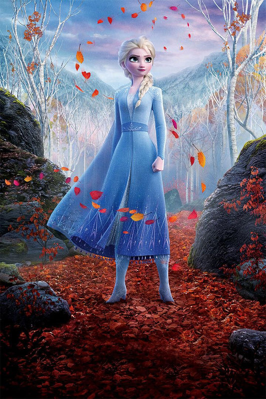 Frozen Ii Magical Spell Olaf Anna Elsa Movie Art Home Jigsaw Puzzle