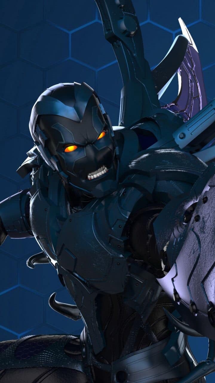 Futuristic Armor Character Print Poster