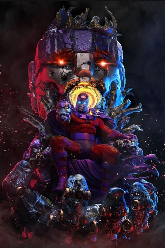 Futuristic Character Design Magnito Print Poster