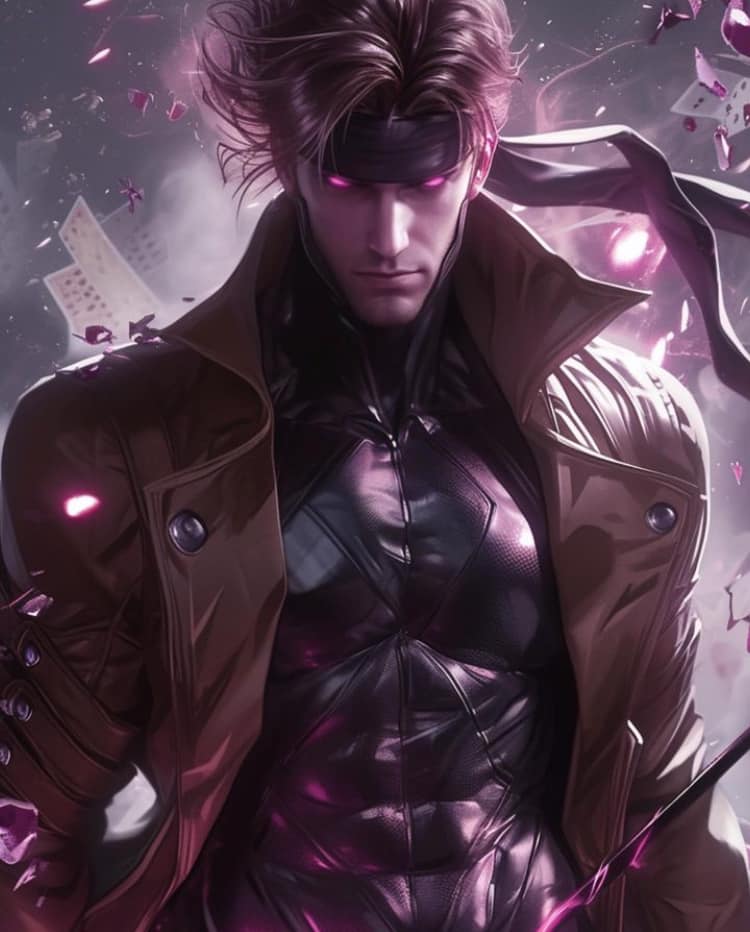 Futuristic Hero Portrait Print Poster