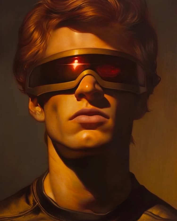 Futuristic Portrait With Sunglasses Jigsaw Puzzle