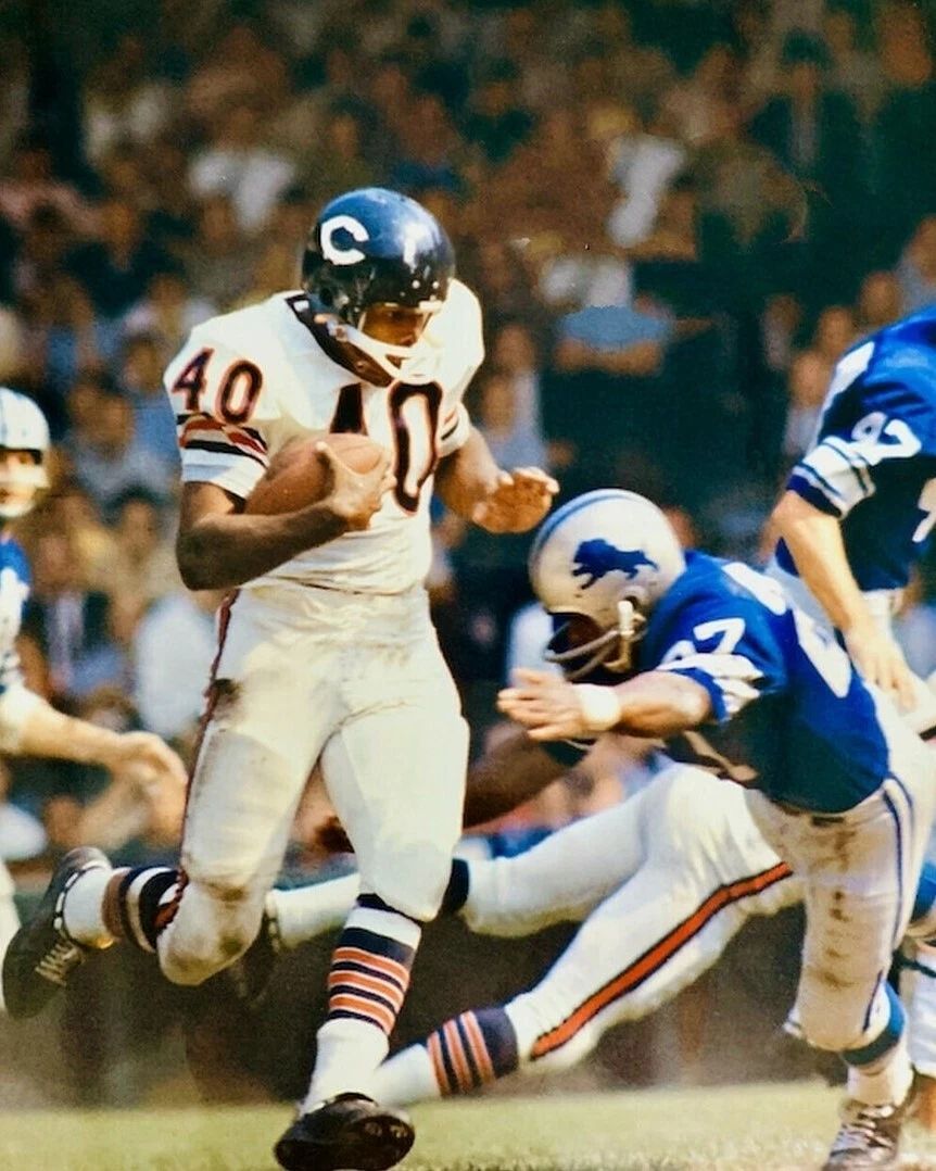 Gale Sayers Magnet Chicago Bears Nfl Football Vs Lions
