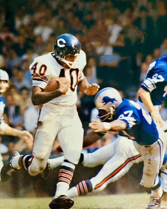 Gale Sayers Photo Chicago Bears Nfl Football Vs Lions