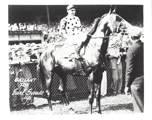 Gallant Fox Photo Horse Racing Picture Jockey Earl Sande