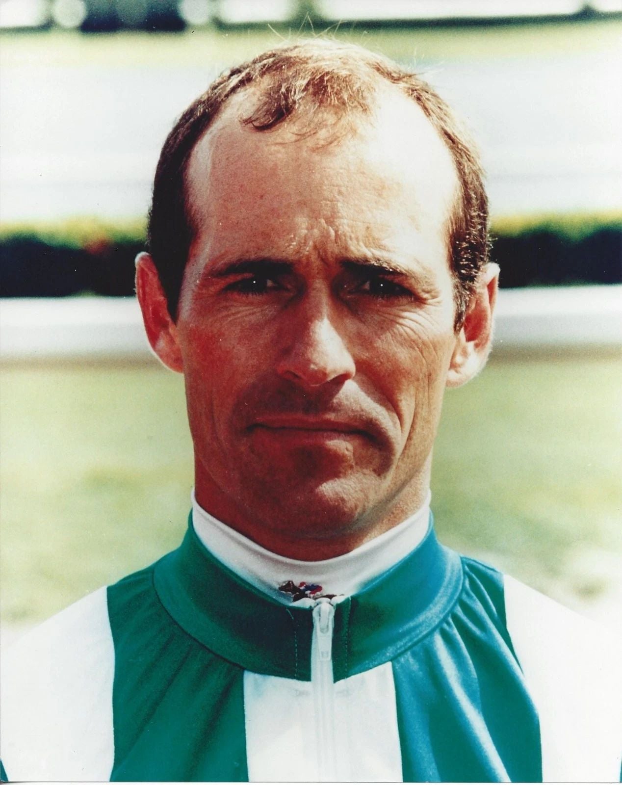 Gary Stevens Keychain Horse Racing Picture Jockey