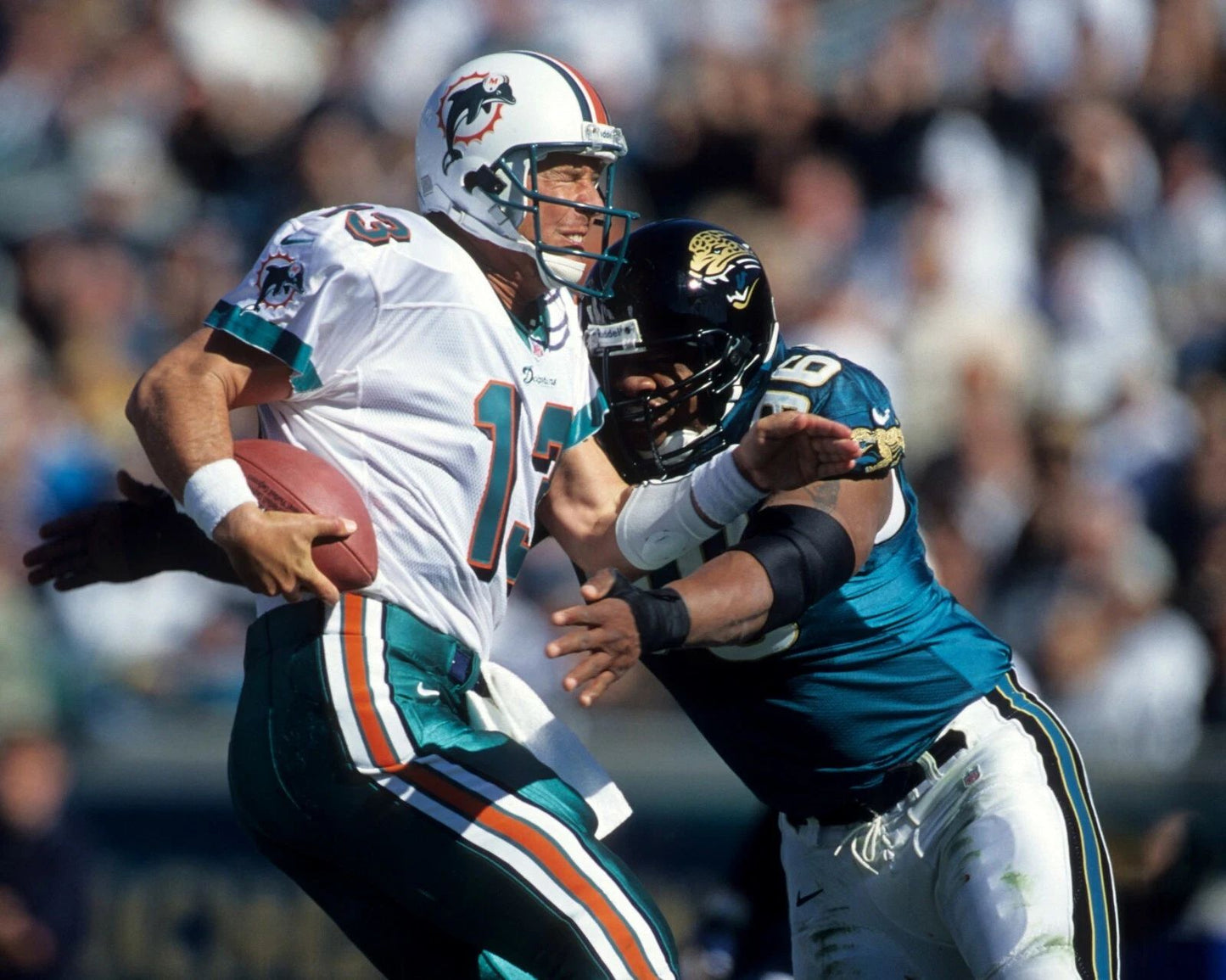 Gary Walker & Dan Marino Keychain Jacksonville Jaguars Picture Nfl Football