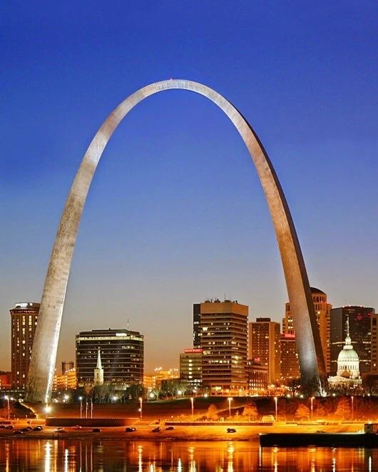 Gateway Arch Glossy Photo Downtown St 1. Louis Print