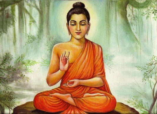 Gautama Buddha Drawing Picture Magnet Print Siddhartha Indian Hindu Meditation