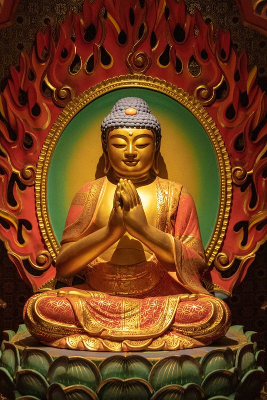 Gautama Buddha Statue Tooth Relic Temple Singapore Keychain Keychain Picture Print