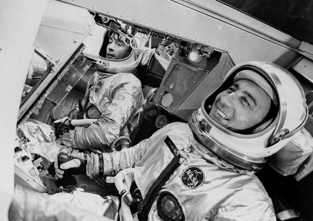 Gemini 3 Launch John W. Young Virgil Gus Grissom Nasa 300 Piece Jigsaw Puzzle