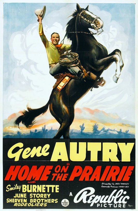 Gene Autry In Cowboy Western Home On Prairie Movie Keychain Picture Keychain