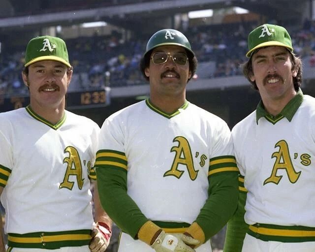 Gene Tenace Reggie Jackson Ray Fosse Photo Oakland Athletics A'S Close Up