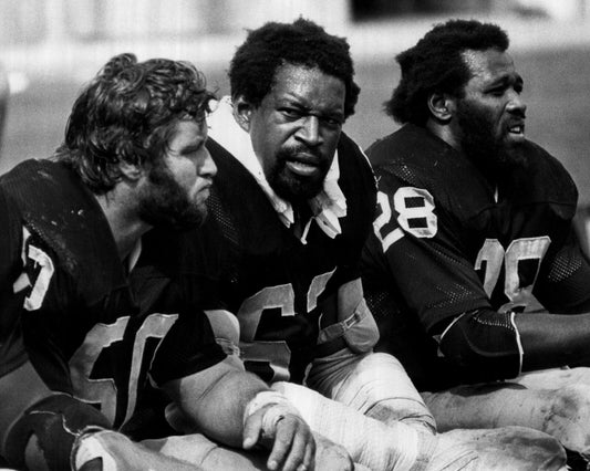 Gene Upshaw Clarence Davis Dave Dalby Magnet Oakland Raiders Nfl Football